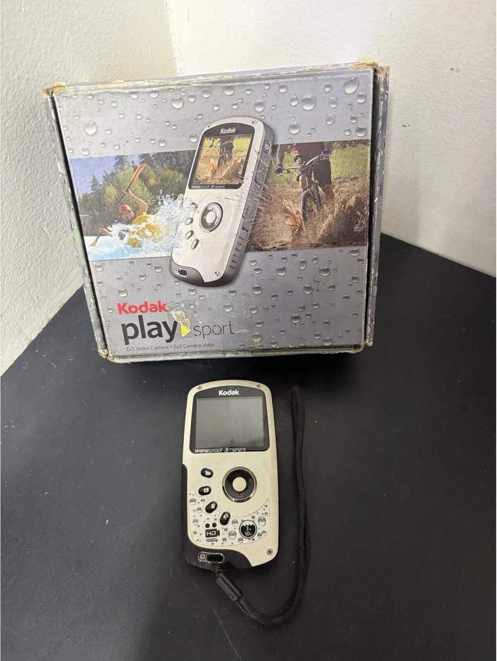 Kodak PlaySport Zx3 White Waterproof Pocket Video Camera Full HD1080